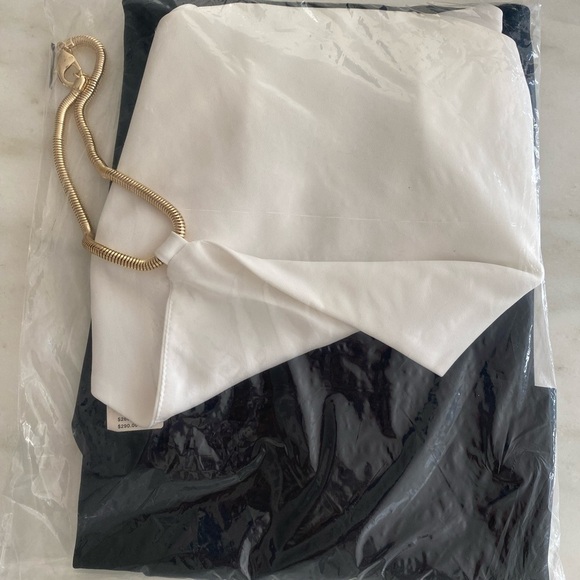 Amanda Uprichard- NWT Side Cut-Out Chain Halter Mini Dress - Picture 8 of 8